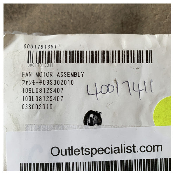 Furuno X-Band Radar Fan Motor 12V DC 0.26A Sanyo Denki San Ace 80L охлаждащ вентилатор