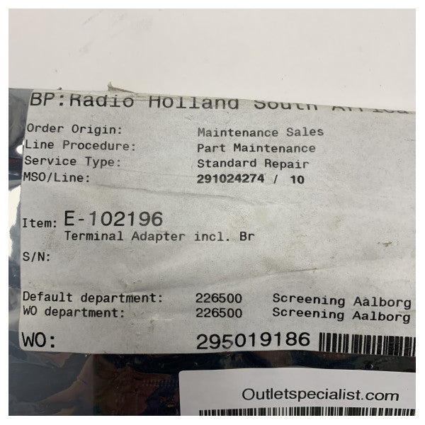 Furuno Fleet Broadband TA Board FELCOM70 - 102196 REV2.0 