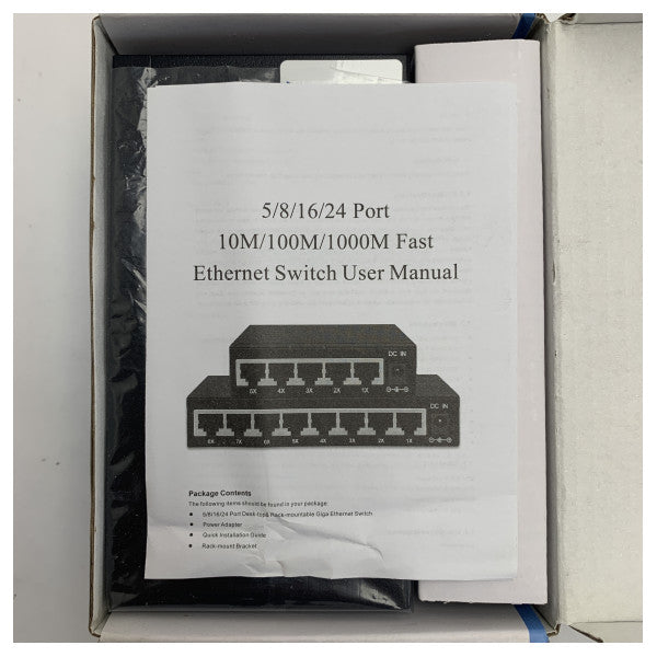 Space Stream 8-Port Gigabit Ethernet Switch 10/100/1000 Mbps para uma rede fiável