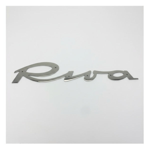Original Riva Boat Emblem Badge Stainless Steel Polished 446 x 80 mm - 208482 