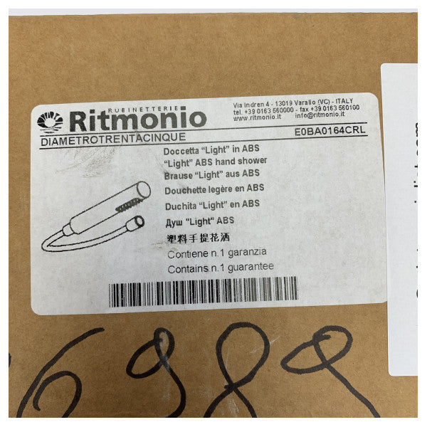Ritmonio A.0164 Banyo El Duş Seti Hortumlu - Krom - E0BA0164CRL 