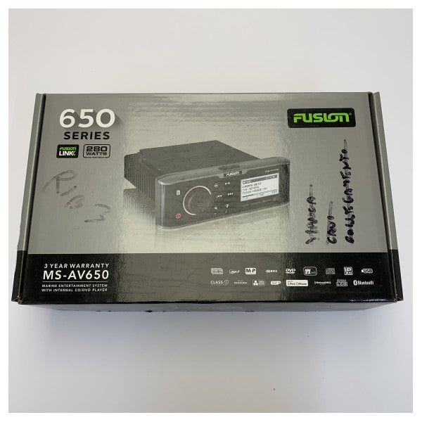Système de divertissement marin Fusion MS-AV650 lecteur DVD CD Hi-Fi récepteur 010-01355-00 