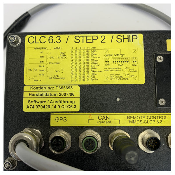 MAN MMDS-CLC-6.3 Marine motorinstrumentdisplay CAN-bus BRUGT 