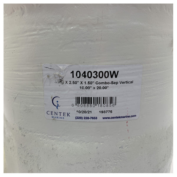 Centek Combo-Sep 1040300 Marine udstødningslyddæmper-separator 3,00 x 2,50 x 1,50 tommer 