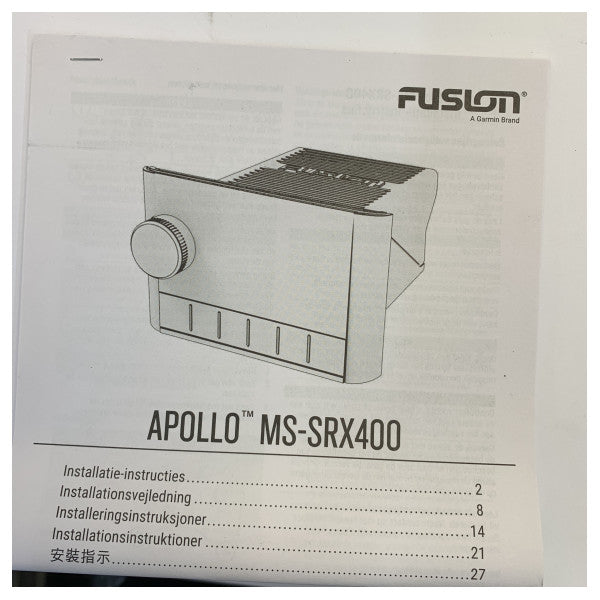 Fusion Apollo MS-SRX400 marinradio Hi-Fi-stereo med innebygd Wi-Fi 