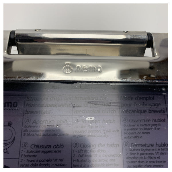 Nemo Edelstahl-Bullauge mit ovaler Öffnung Typ 215.615