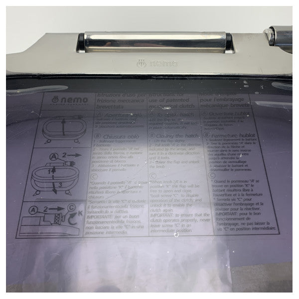 Nemo Edelstahl-Bullauge mit ovaler Öffnung Typ 215.615