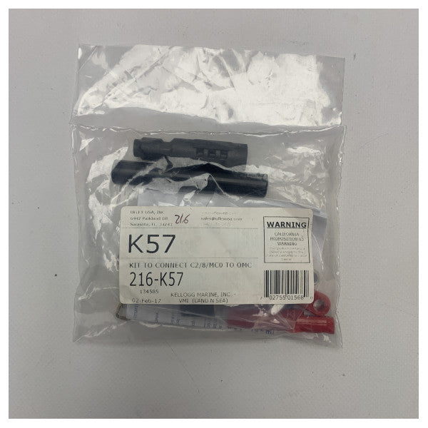 Uflex Kit di collegamento Ultraflex K57 per cavi di sterzo C33 C2 C8