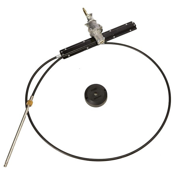UFLEX Racktech 19ft Stainless Steel Marine Rack & Pinion Steering Cable System for Waterski Boats & Stern Drives