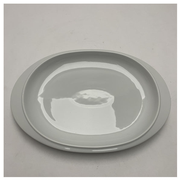 Assiette portative ovale en porcelaine d'Alessi - Durable, résistante à l'eau et légère pour une utilisation marine