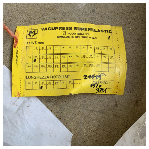 Vacupress Superelastic 38mm Marine Letku 30m - Joustava, kestävä ja elintarvikekäyttöön tarkoitettu tyhjiöletku nesteiden kuljetukseen