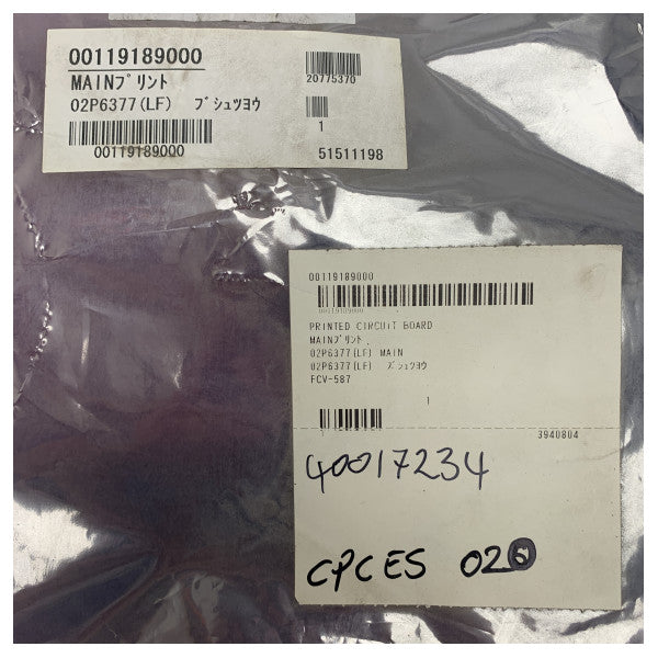 Remplacement de la carte principale PCB du détecteur de poissons Furuno FCV-587 - 02P6377(LF) MA - 00119189000 