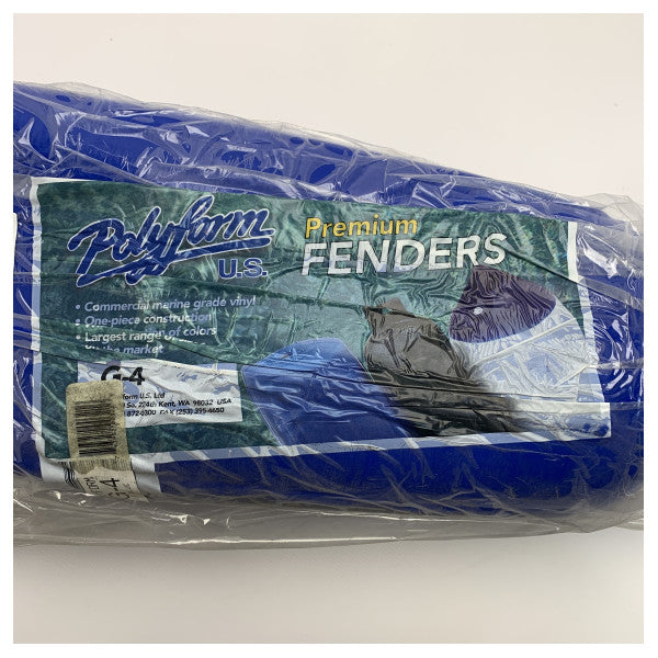 Polyform 44-714-290 Twin Eye Fender 6,5 x 22 Zoll blau