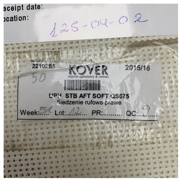 Чохол для сидіння правого корми Quicksilver 675 сірий - 2210256 