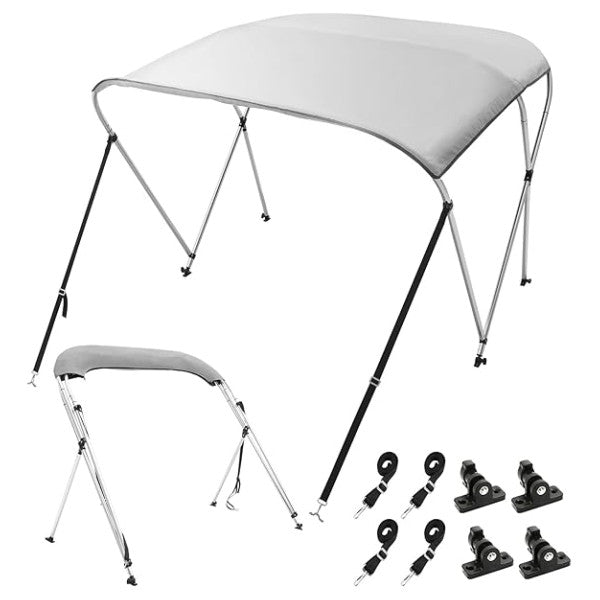 Carver umfasst 3 Bogen 79 bis 84 Zoll White Bimini Canvas - 404a02