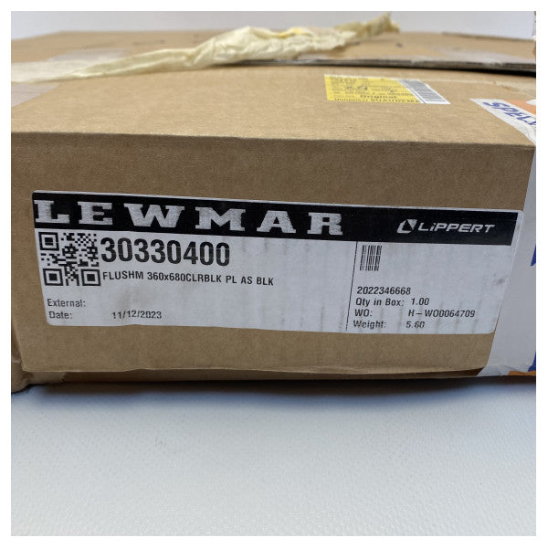 Lewmar Black Aluminium ouverture Portole 662 x 342 - 30330400