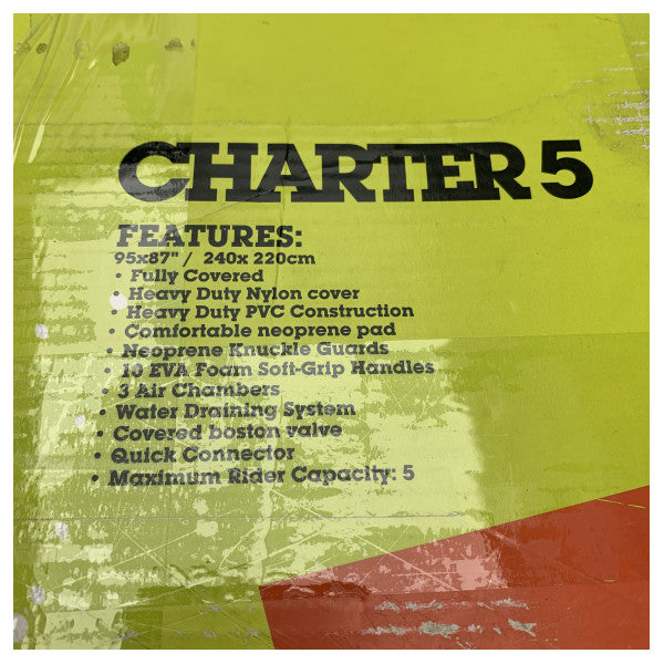 ジョベ・チャーター5 5人乗り牽引式ファンチューブ レッド｜イエロー - 230515002