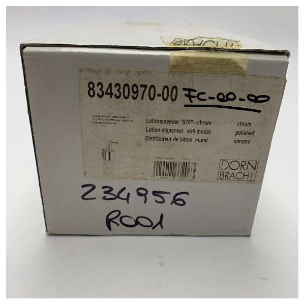 Dornbracht naścienny dozownik balsamu z chromem i matowym szkłem - 83430970-00