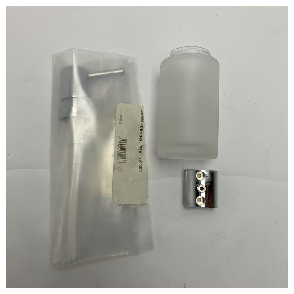 Dornbracht naścienny dozownik balsamu z chromem i matowym szkłem - 83430970-00