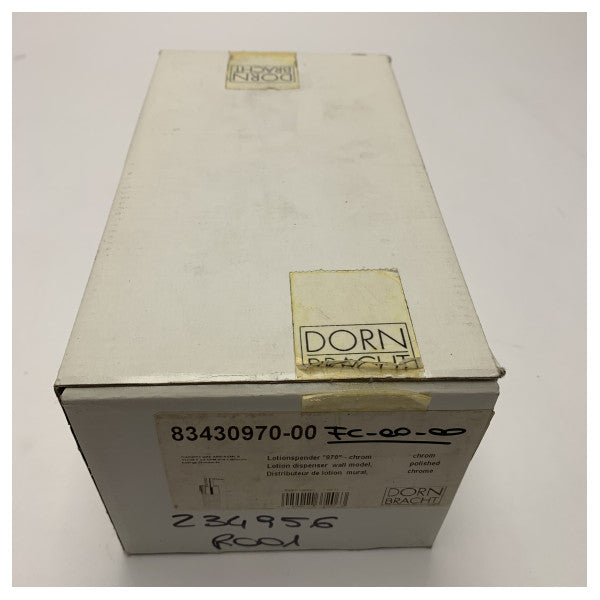 Dornbracht naścienny dozownik balsamu z chromem i matowym szkłem - 83430970-00