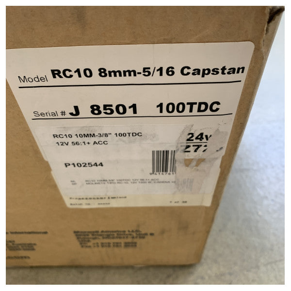 Максуел RC10 10 мм неръждаема стомана ветроходна палубна единица с капстан - P102544 