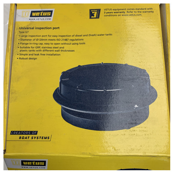 Vetus Inspection Hatch Lid D120 mm for Fuel and Water Tanks - ILT120