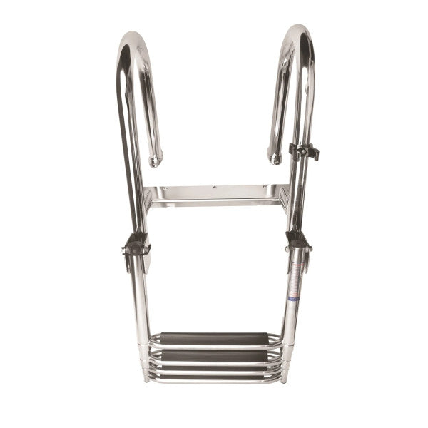 Vetus Inossidabbli Stainless Steel Telescopic Boat Ladder - 4 Passi Folding Swim Platform Ladder għal Dgħajjes u Yatchs 