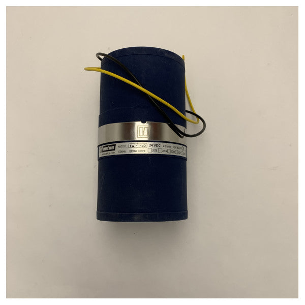 Ventilador de sala de motores marinos Vetus 24V Inline de 102 mm - 4 pulgadas - TWINLINED 