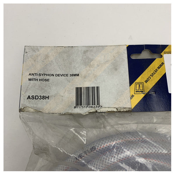 Комплект против засмукване Vetus Marine с маркуч 38 мм и клапан - ASD38H 