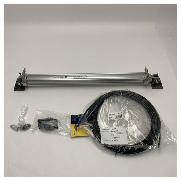 System hydrauliczny elektryczny Vetus do podnoszenia łodzi 350 KGF 12V - Zestaw do podnoszenia luków morskich o skoku 500 mm 