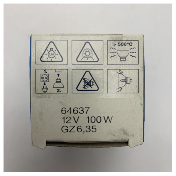 OSRAM 12V 100W ハロゲンマリンランプ｜耐久性、耐衝撃性に優れたナビゲーション＆インテリアライト