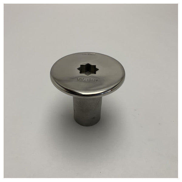 Capuchon de remplissage d'eau en acier inoxydable Vetus pour bateaux et yachts - 38 mm - CAPW38W 