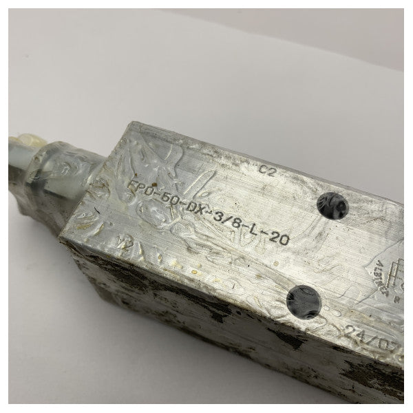 Хидравличен клапан FPO-50-DX-3/8-L от неръждаема стомана