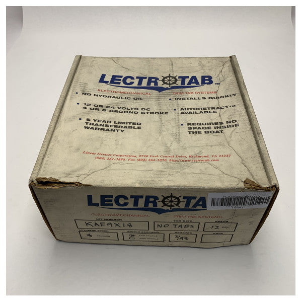 Lectrotab KAF9X18 Elektrisch Trim Tab Systeem voor Botten 