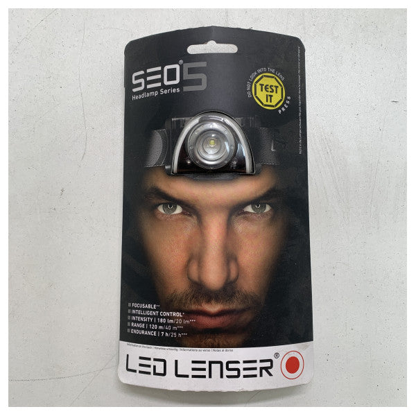 Світлодіодний водонепроникний налобний ліхтар LED Lenser SEO5 сірий - 2396105