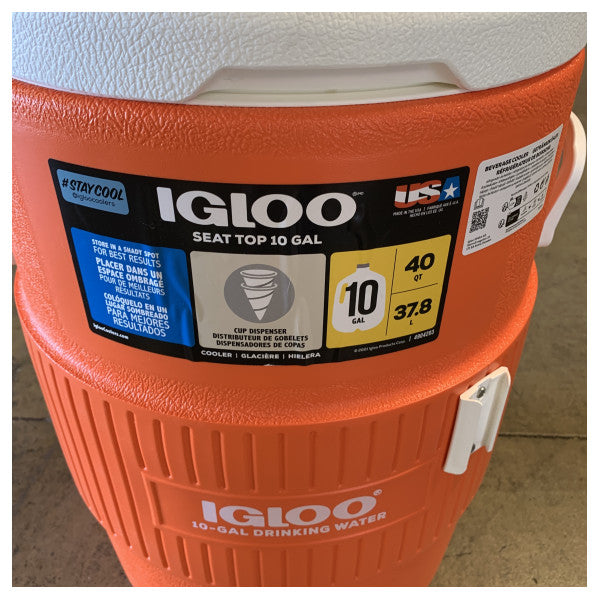 Igloo Water Dispenser 400 - Large 38L Insulated Drinking Water Cooler - 97000042343 