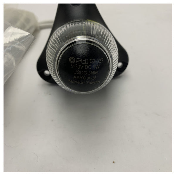 Γενική Λευκή Ναυτική Φωτεινή Σημαία 9-30V Αδιάβροχη Λάμπα Σκάφους για Καθολική Χρήση 