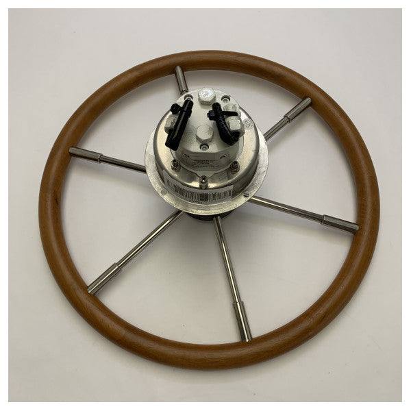 Αντλία υδραυλικού τιμονιού Vetus HTP3010R με τιμόνι από μαόνι 