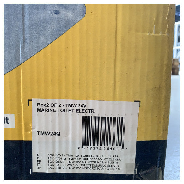 Vetus TMW24Q Elektrisk Marin Toalett 24V med Macerator 