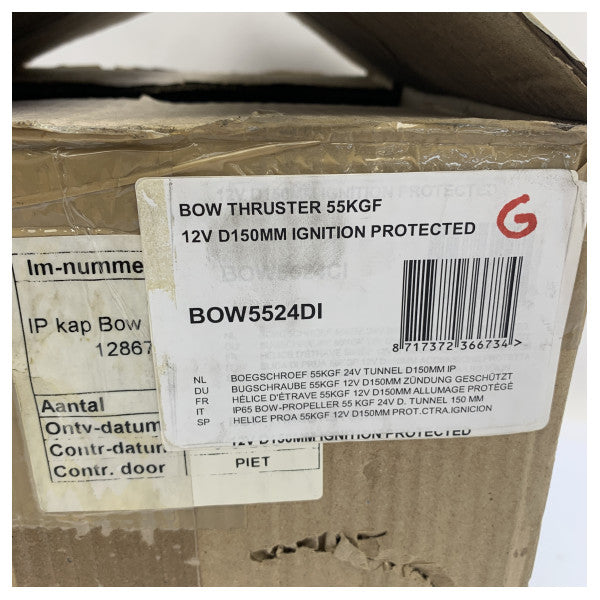 Vetus BOW5524DI ateşleme koruma kapağı gri 