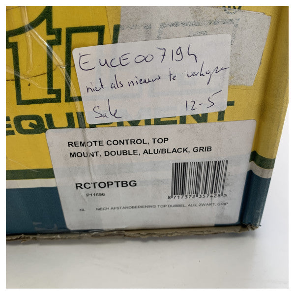 Vetus RCTOPTBG Διπλή Κορυφή Τοποθέτησης Θαλάσσιου Ελέγχου Κινητήρα 