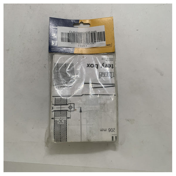 Vetus Battery Box Mounting Kit - Universal Marine Battery Holder Set for Boats - BATBOXSET