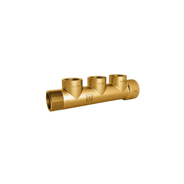 Vetus Brass Marine Manifold 1x G1 auf 3x G3/4 für Wasser- und Kraftstoffsysteme - MAN3G3-4 