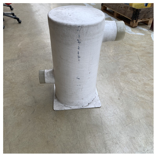 Silencieux d'échappement à double chambre Halyard grp blanc 127 - 152mm - H001489 