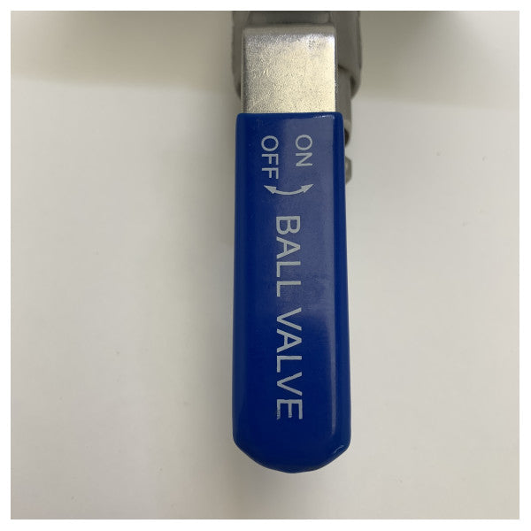 Valvola a sfera marina in acciaio inox da 1 pollice con piastra di montaggio White Tru-Hull 