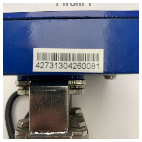 صمام كروي كهربائي Vetus MV12A1 12V IP67 مخصص للبحر مع تجاوز يدوي بحجم 1/2 بوصة 