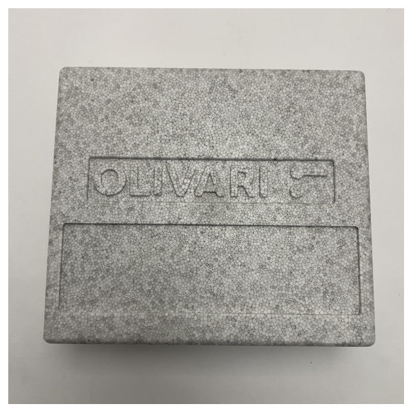 Olivari Planet Q Maniglia per porta cromata per uso marino - Finitura in ottone resistente, adatta per serrature Yale