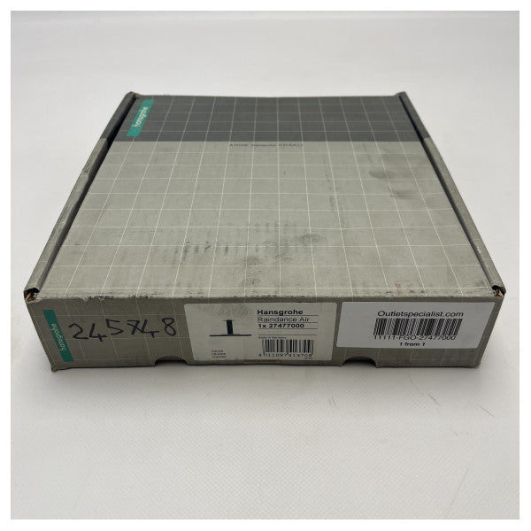 Hansgrohe Raindance Air Chrome Marine Shower Head 310 mm 27477000 � Durable, économe en eau, jet large