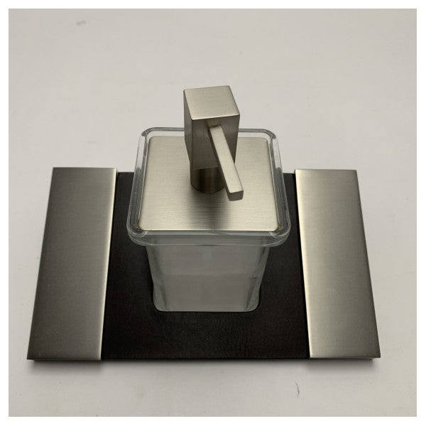 Capannoli Marine Paslanmaz Çelik Tutuculu Sabunluk BA16 - Tekneler ve Islak Ortamlar için Dayanıklı, Korozyona Dirençli Duvara Monte Sıvı Sabun Pompası