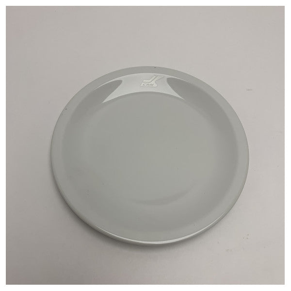 CRN Richard Ginori Assiette à fruits en céramique 21cm avec logo CRN Capri chromé - Service de table nautique durable